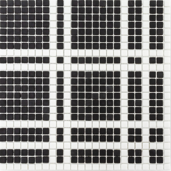 Black Register 3/8" x 3/8" Mosaic