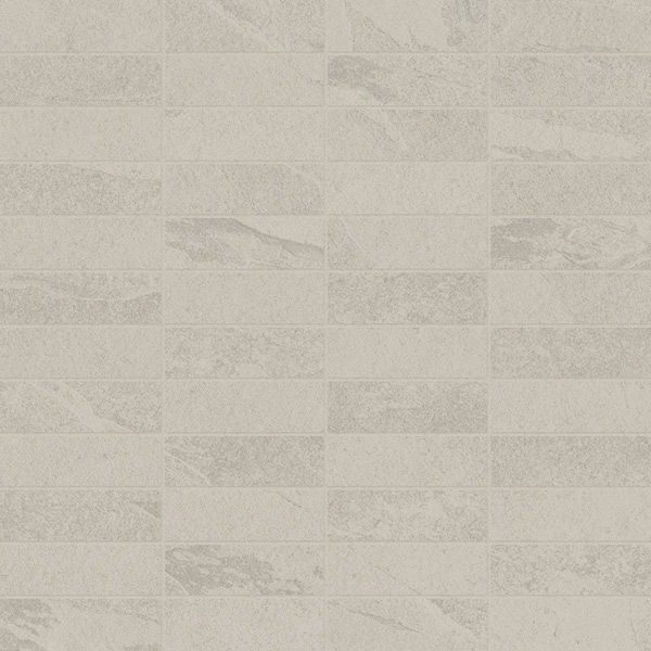 Grey 1" x 3" Mosaic (12" x 12" Sheet)