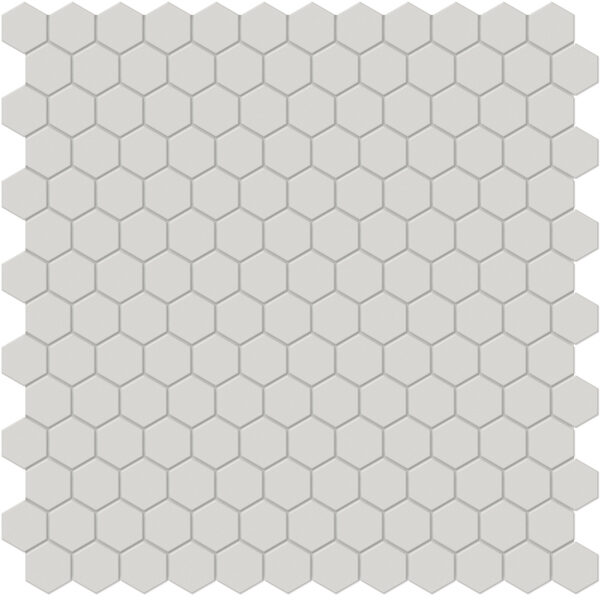 Halo Grey 1" Hexagon Mosaic