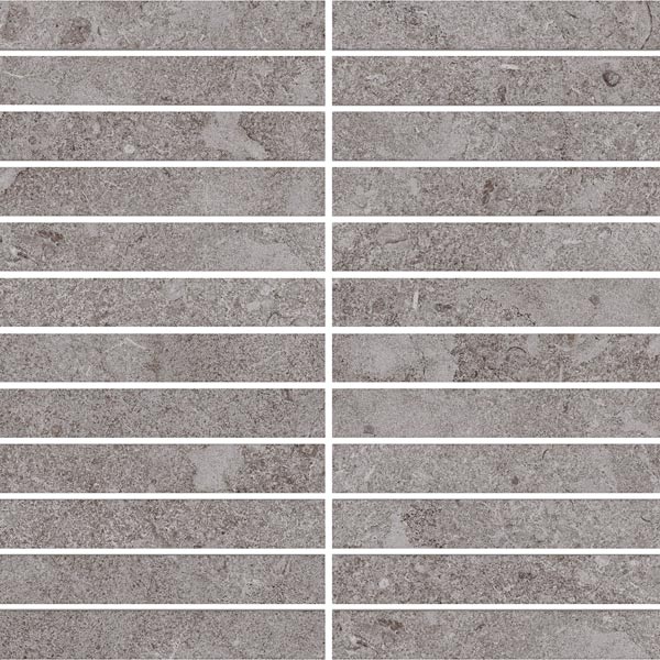 Ash 1" x 6" Stripe Mosaic (12" x 12" Sheet)