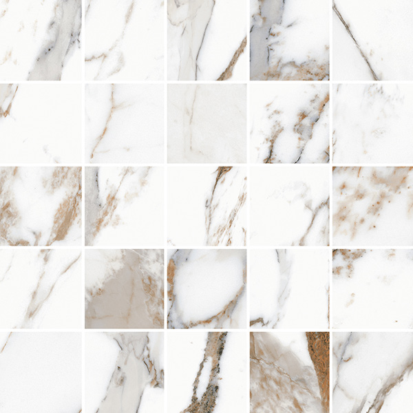 Breccia Capraia 2 1/2" x 2 1/2" Mosaic (12" x 12" Sheet)