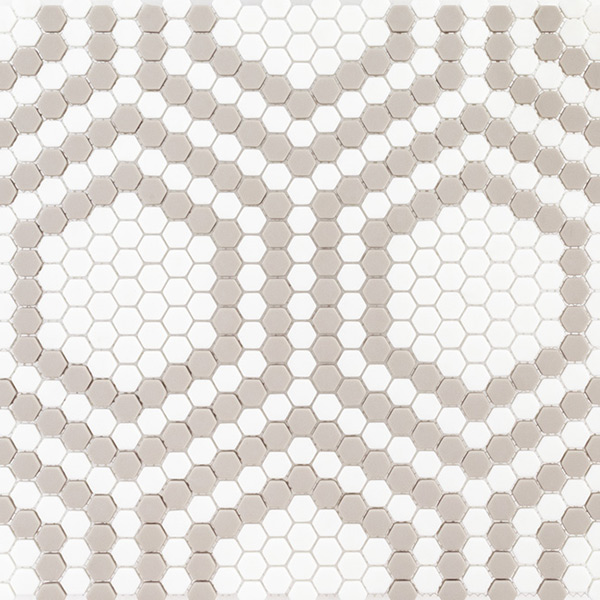 Beige  Union 5/8" Hexagon Mosaic